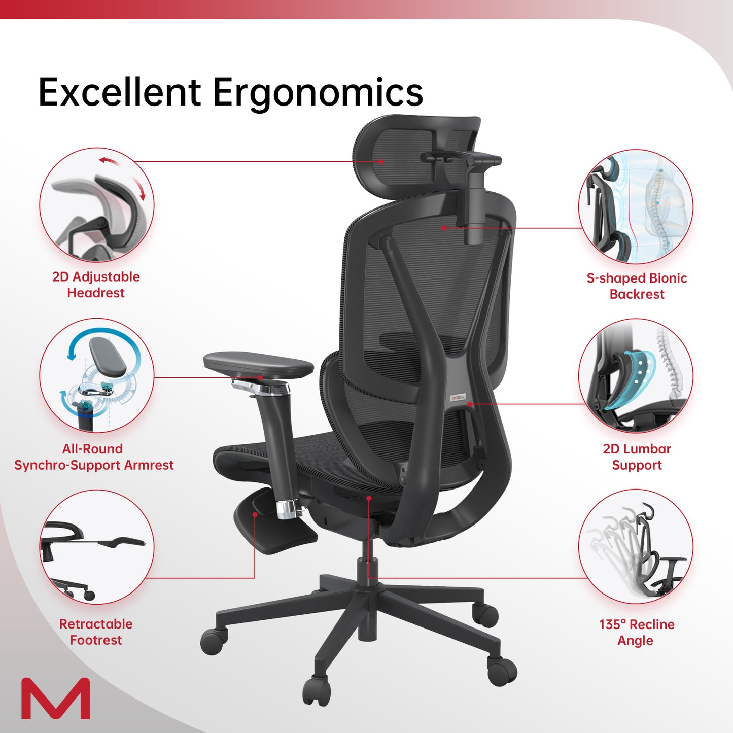 Motostuhl M2 Series Ergonomic Office Chair