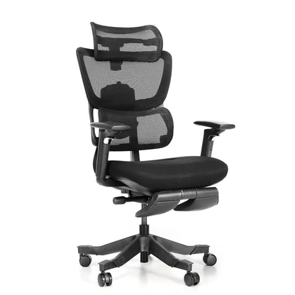 S3P-ST Ergonomic Office Chair with VTS Back Sliding Technology 136°-150° Recline, 3D Adjustable Headrest, Retractable Footrest, Max Load 135 kg, 5D Armrests