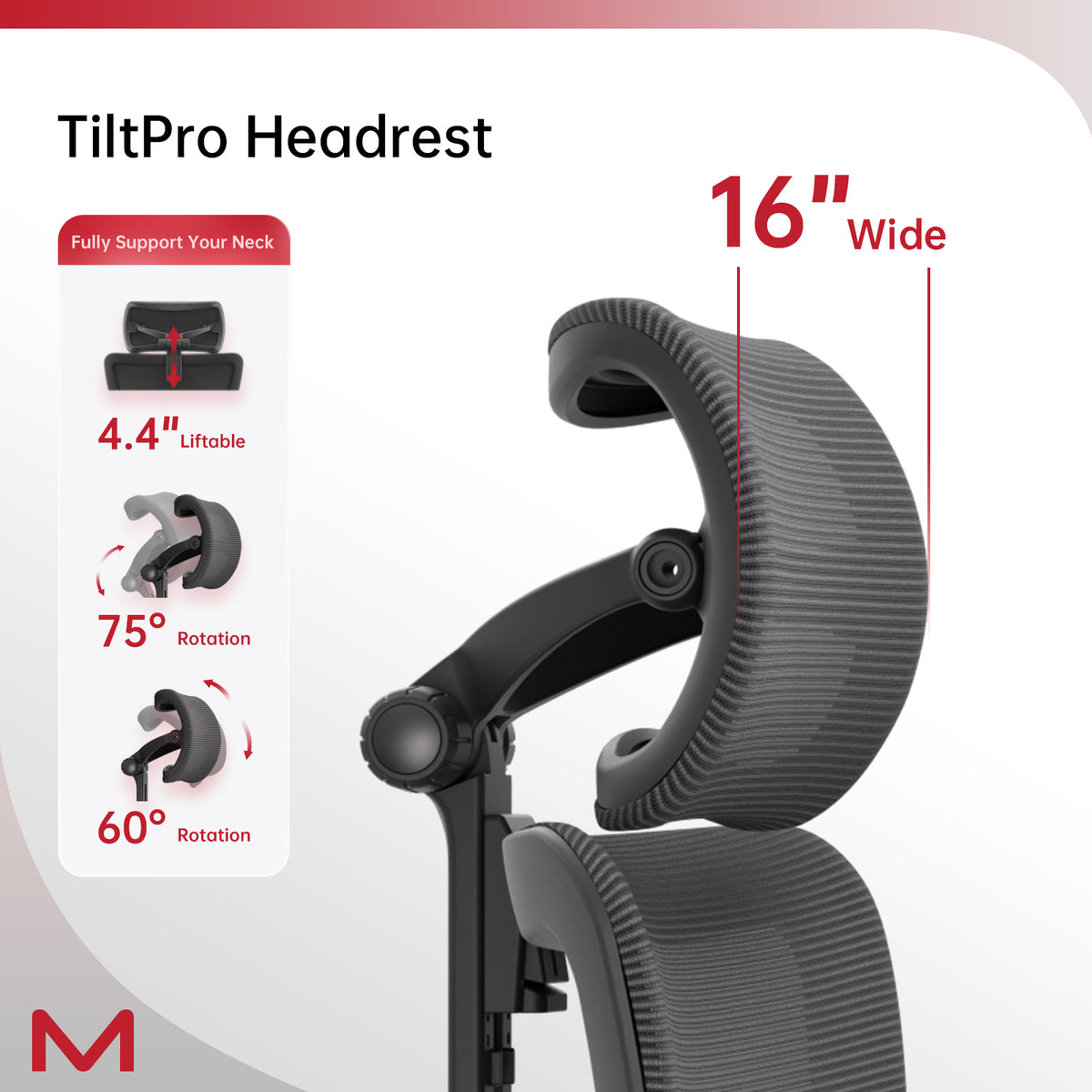 S3P-ST Ergonomic Office Chair with VTS Back Sliding Technology 136°-150° Recline, 3D Adjustable Headrest, Retractable Footrest, Max Load 135 kg, 5D Armrests