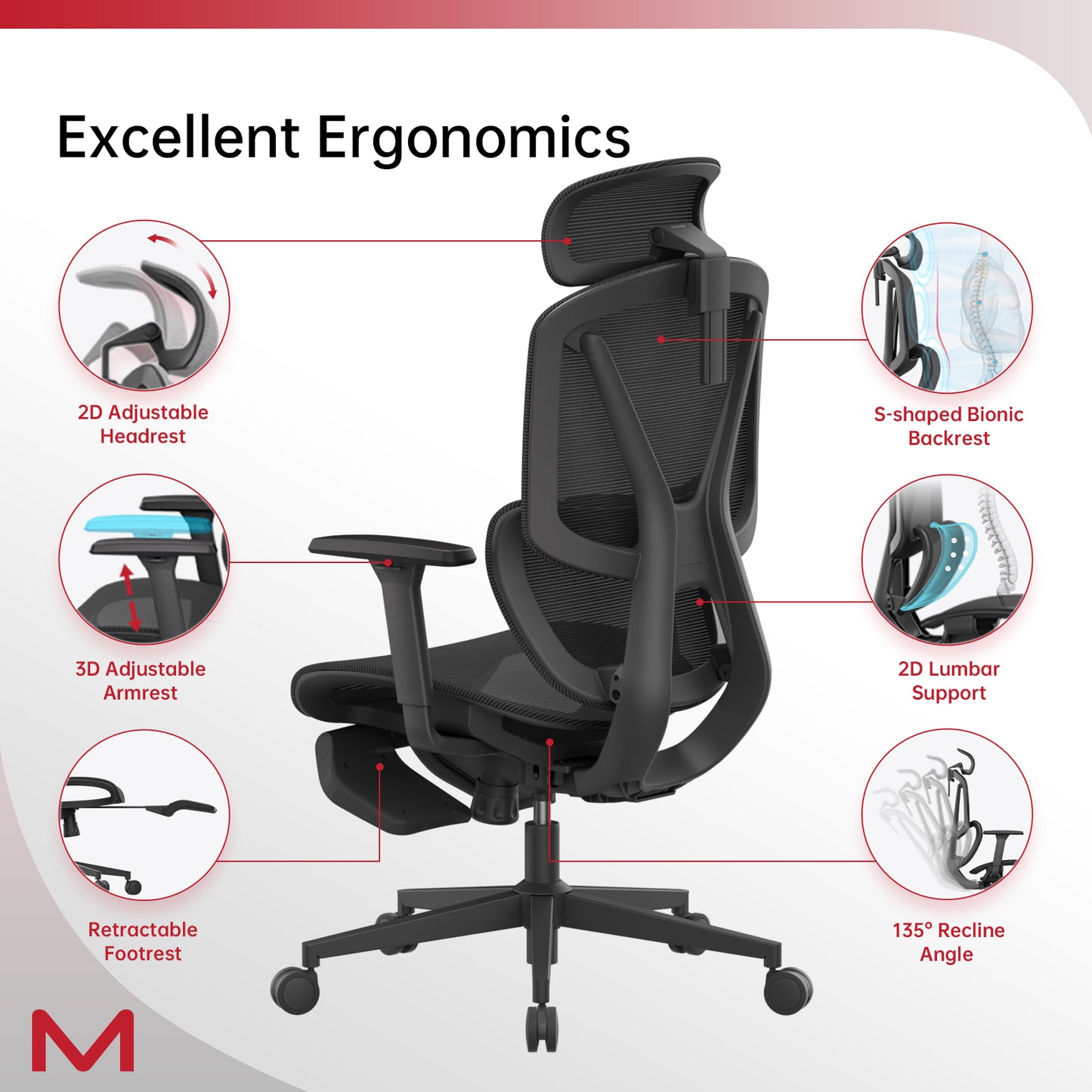 Motostuhl M2 Series Ergonomic Office Chair